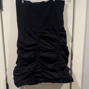 XCVI Black Ruched Mini Skirt from the Wearables collection